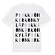 Piikkiön kirkonkylä ordlek t-shirt