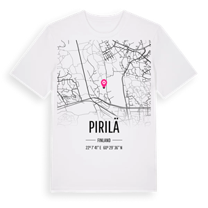 Pirilä karta t-shirt – ekologisk bomull t-shirt från Pinshirt