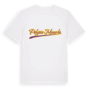 Pohjois-Muurla baseball t-shirt – ekologisk bomull t-shirt från Pinshirt