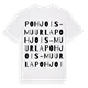 Pohjois-Muurla ordlek t-shirt