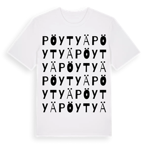 Pöytyä ordlek t-shirt – ekologisk bomull t-shirt från Pinshirt