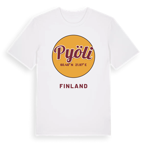 Pyöli cirkel t-shirt – ekologisk bomull t-shirt från Pinshirt