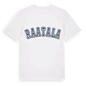 Raatala college t-shirt – ekologisk bomull t-shirt från Pinshirt
