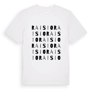 Raisio ordlek t-shirt – ekologisk bomull t-shirt från Pinshirt