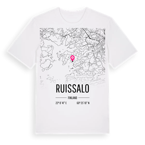 Ruissalo karta t-shirt – ekologisk bomull t-shirt från Pinshirt