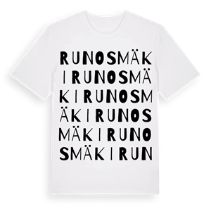 Runosmäki ordlek t-shirt – ekologisk bomull t-shirt från Pinshirt