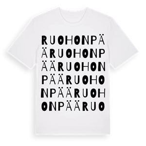 Ruohonpää ordlek t-shirt – ekologisk bomull t-shirt från Pinshirt