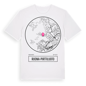 Ruona-Pirttiluoto t-shirt – ekologisk bomull t-shirt från Pinshirt