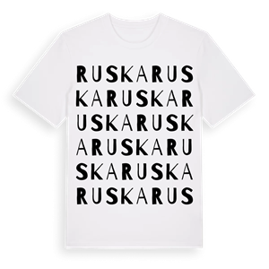 Ruska ordlek t-shirt – ekologisk bomull t-shirt från Pinshirt