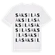 Saksila ordlek t-shirt