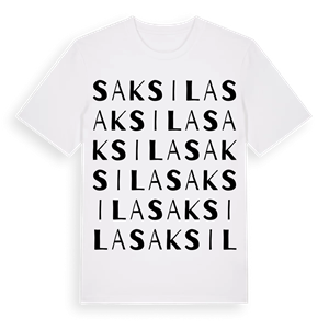 Saksila ordlek t-shirt – ekologisk bomull t-shirt från Pinshirt