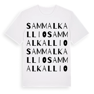 Sammalkallio ordlek t-shirt – ekologisk bomull t-shirt från Pinshirt