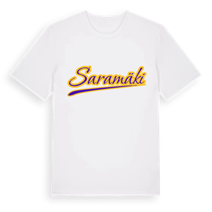Saramäki baseball t-shirt – ekologisk bomull t-shirt från Pinshirt