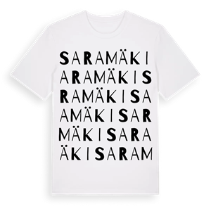 Saramäki ordlek t-shirt – ekologisk bomull t-shirt från Pinshirt