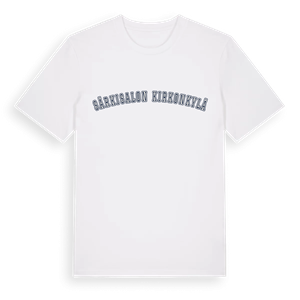 Särkisalon kirkonkylä college t-shirt – ekologisk bomull t-shirt från Pinshirt