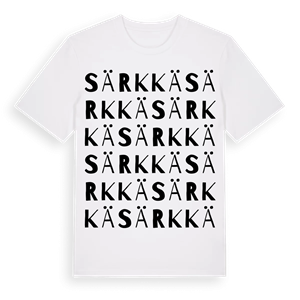 Särkkä ordlek t-shirt – ekologisk bomull t-shirt från Pinshirt