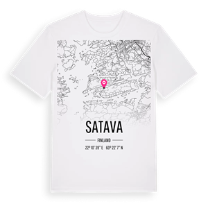 Satava karta t-shirt – ekologisk bomull t-shirt från Pinshirt