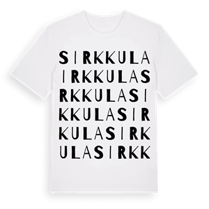 Sirkkula ordlek t-shirt – ekologisk bomull t-shirt från Pinshirt