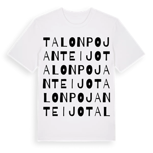 Talonpojanteijo ordlek t-shirt – ekologisk bomull t-shirt från Pinshirt