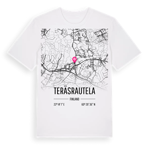 Teräsrautela karta t-shirt – ekologisk bomull t-shirt från Pinshirt