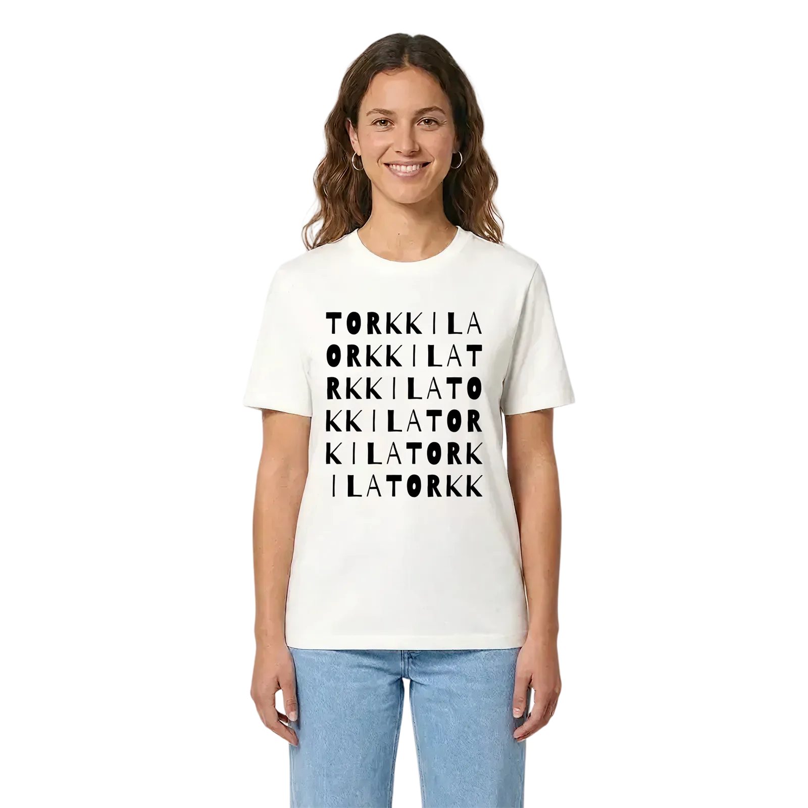 Torkkila ordlek t-shirt – White, i miljö