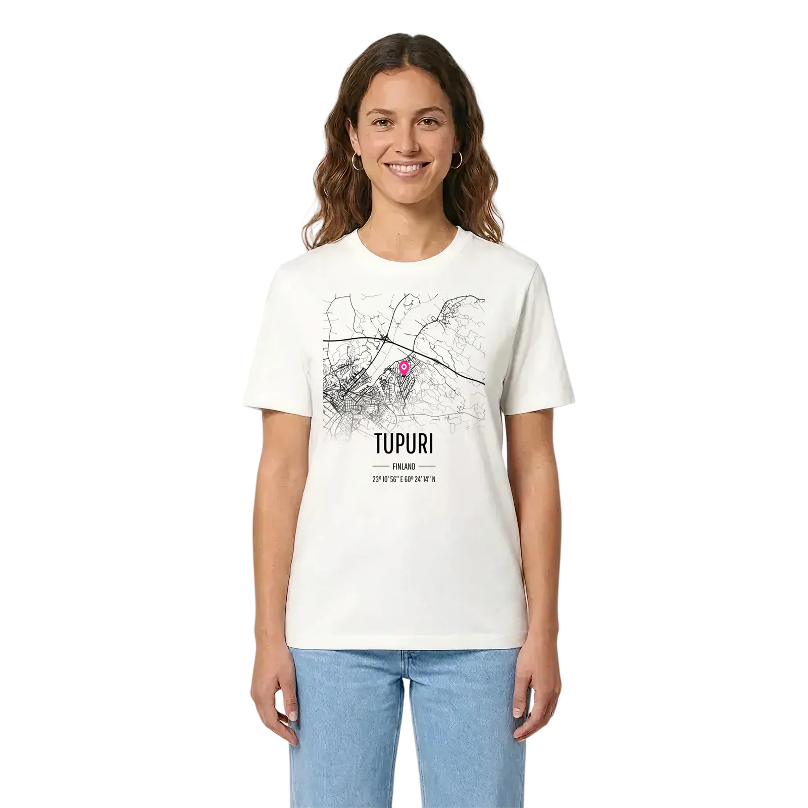 Tupuri karta t-shirt – White, i miljö
