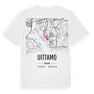 Uittamo karta t-shirt – ekologisk bomull t-shirt från Pinshirt