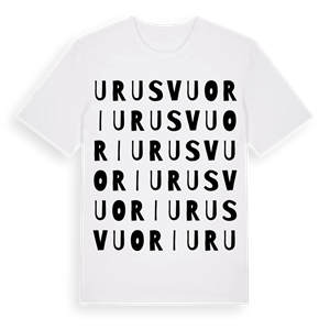 Urusvuori ordlek t-shirt – ekologisk bomull t-shirt från Pinshirt