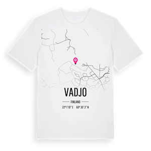 Vadjo karta t-shirt – ekologisk bomull t-shirt från Pinshirt