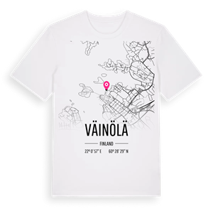 Väinölä karta t-shirt – ekologisk bomull t-shirt från Pinshirt