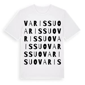 Varissuo ordlek t-shirt – ekologisk bomull t-shirt från Pinshirt