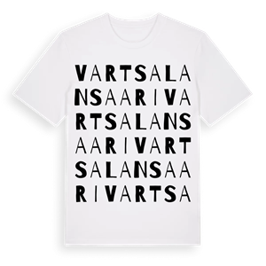 Vartsalansaari ordlek t-shirt – ekologisk bomull t-shirt från Pinshirt