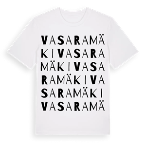 Vasaramäki ordlek t-shirt – ekologisk bomull t-shirt från Pinshirt