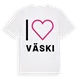 Jag älskar Väski t-shirt stort tryck