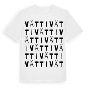 Vätti ordlek t-shirt – ekologisk bomull t-shirt från Pinshirt