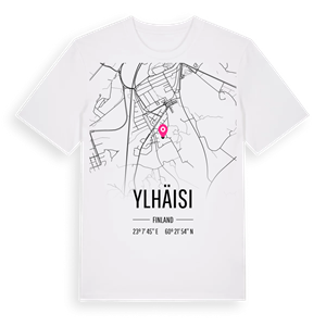 Ylhäisi karta t-shirt – ekologisk bomull t-shirt från Pinshirt