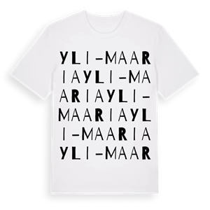 Yli-Maaria ordlek t-shirt – ekologisk bomull t-shirt från Pinshirt