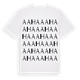 White t-shirt med Aaha ordlek t-shirt