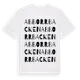 White t-shirt med Abborrbacken ordlek t-shirt