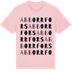 Pink Cotton t-shirt med Abborrfors ordlek t-shirt
