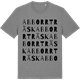 Mid Heather Gray t-shirt med Abborrträsk ordlek t-shirt