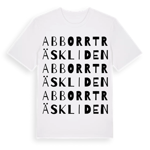 Abborrträskliden ordlek t-shirt – ekologisk bomull t-shirt från Pinshirt