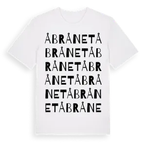 Åbrånet ordlek t-shirt – ekologisk bomull t-shirt från Pinshirt