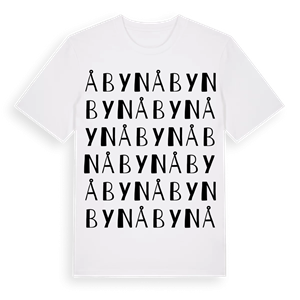 Åbyn ordlek t-shirt – ekologisk bomull t-shirt från Pinshirt