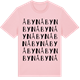Pink Cotton t-shirt med Åbyn ordlek t-shirt