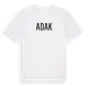 White t-shirt med Adak i Sverige t-shirt