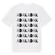 White t-shirt med Adak ordlek t-shirt
