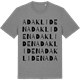 Mid Heather Gray t-shirt med Adakliden ordlek t-shirt