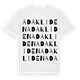 Adakliden ordlek t-shirt