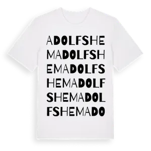 Adolfshem ordlek t-shirt – ekologisk bomull t-shirt från Pinshirt